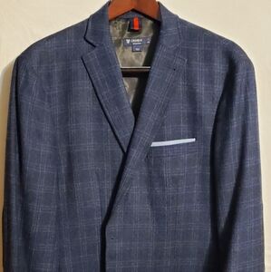 Daniel Cremieux Navy Plaid Blazer XL